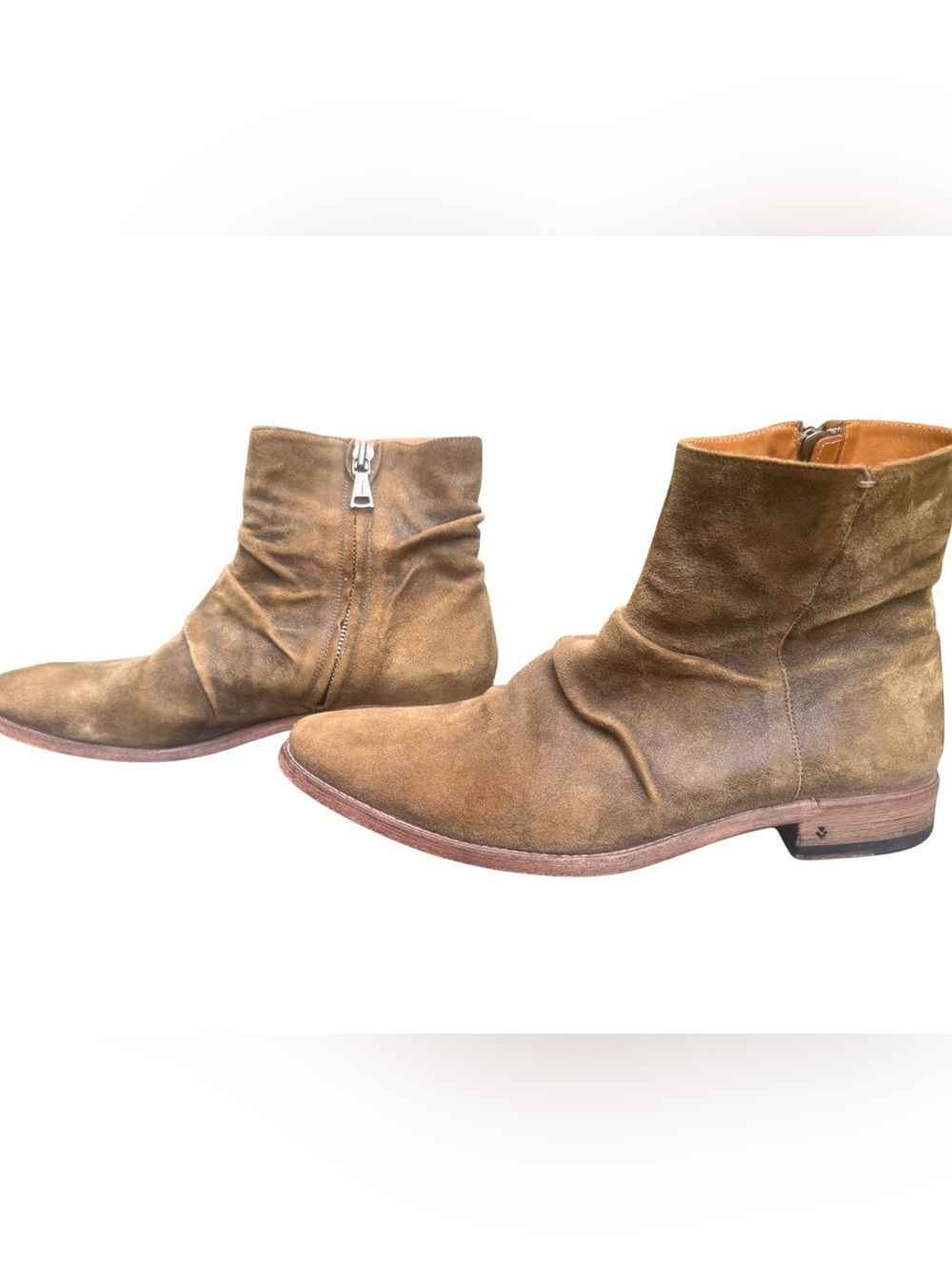 John Varvatos Men’s Morrison Suede Sharpei Boot (Chestnut, M-11.5US)